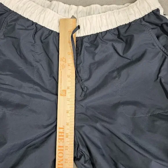 Vintage Nike Track Pants Womens Medium Blue Warm Up Lined Swoosh Sportswear Y2K - Picture 12 of 15